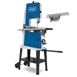 Scheppach Bandsäge BASA3 | 230V mit 800W Leistung | Variable Geschwindigkeit | Durchlasshöhe -, Breite 205mm / 306mm | Grauguss-Tisch | stufenlose Tischverstellung | Untergestell & Querschneidlehre - 1