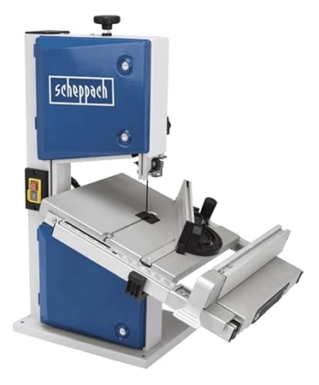 Scheppach HBS30 Bandsäge Holzbandsäge Holzsäge Tischsäge Säge inkl. 3 Sägebänder | 230 Volt | 350 Watt | max. Durchlasshöhe: 80 mm | max. Durchlassbreite: 200 mm - 3